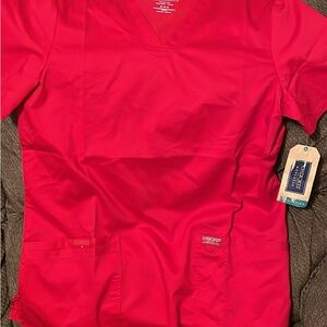 Cherokee Revolution Red Workwear Top Valentines Day